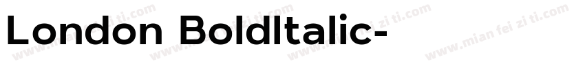 London BoldItalic字体转换